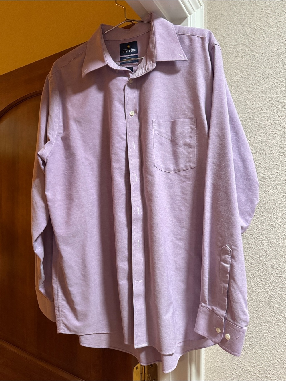 Stafford Men's Light Lavender Dress Shirt